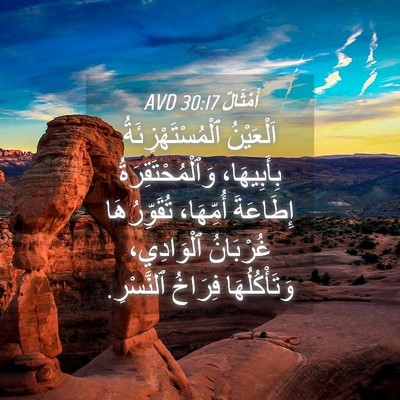 Picture 04 - أَمْثَالٌ 30:17 AVD - اَلْعَيْنُ - Bible Verse Picture