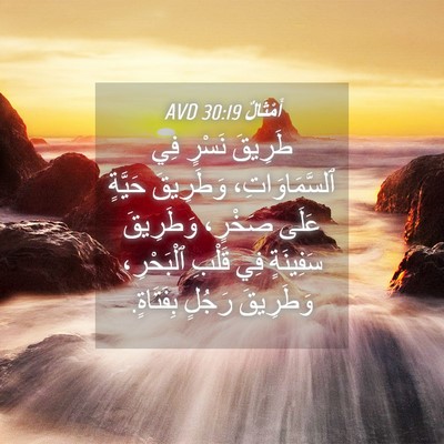 Picture 04 - أَمْثَالٌ 30:19 AVD - طَرِيقَ نَسْرٍ فِي - Bible Verse Picture
