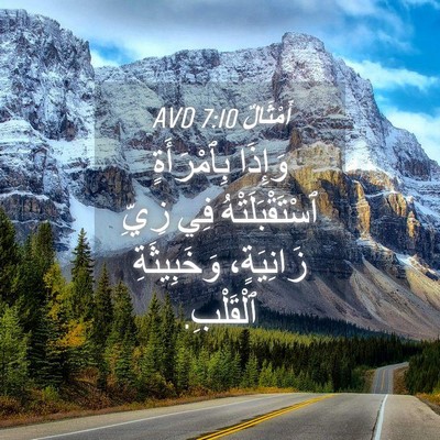Picture 04 - أَمْثَالٌ 7:10 AVD - وَإِذَا بِٱمْرَأَةٍ - Bible Verse Picture