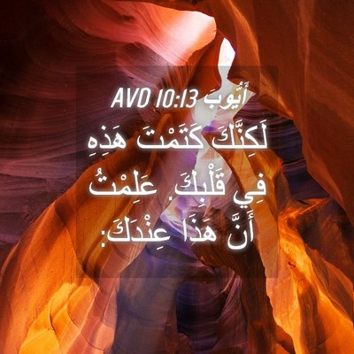 Picture 04 - أَيُّوبَ 10:13 AVD - لَكِنَّكَ كَتَمْتَ هَذِهِ - Bible Verse Picture