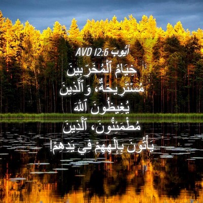 Picture 04 - أَيُّوبَ 12:6 AVD - خِيَامُ ٱلْمُخَرِّبِينَ - Bible Verse Picture