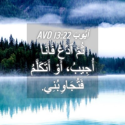 Picture 04 - أَيُّوبَ 13:22 AVD - ثُمَّ ٱدْعُ فَأَنَا - Bible Verse Picture