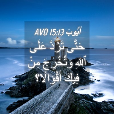 Picture 04 - أَيُّوبَ 15:13 AVD - حَتَّى تَرُدَّ عَلَى ٱللهِ - Bible Verse Picture