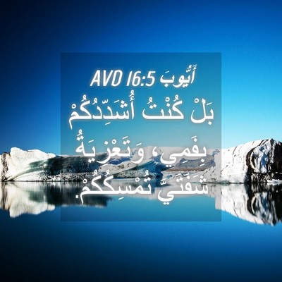 Picture 04 - أَيُّوبَ 16:5 AVD - بَلْ كُنْتُ أُشَدِّدُكُمْ - Bible Verse Picture