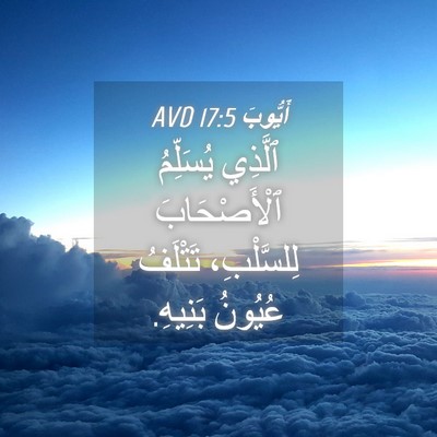 Picture 04 - أَيُّوبَ 17:5 AVD - ٱلَّذِي يُسَلِّمُ - Bible Verse Picture