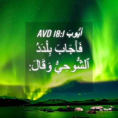 Picture 04 - أَيُّوبَ 18:1 AVD - فَأَجَابَ بِلْدَدُ - Bible Verse Picture