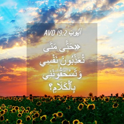 Picture 04 - أَيُّوبَ 19:2 AVD - «حَتَّى مَتَى - Bible Verse Picture