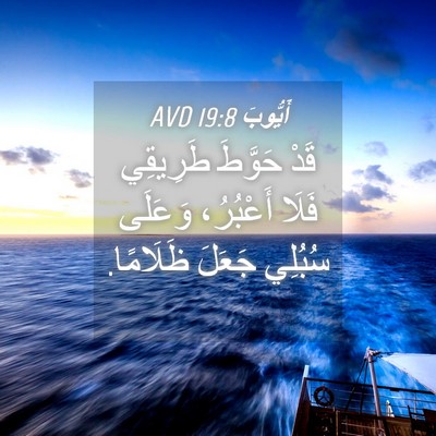 Picture 04 - أَيُّوبَ 19:8 AVD - قَدْ حَوَّطَ طَرِيقِي - Bible Verse Picture