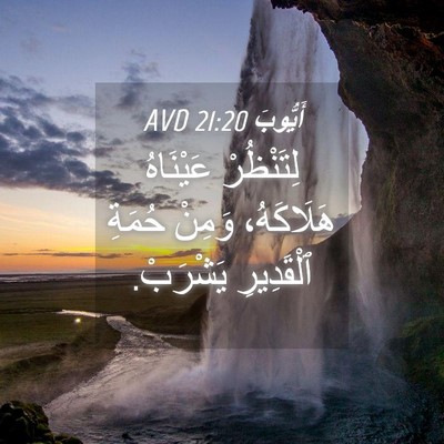 Picture 04 - أَيُّوبَ 21:20 AVD - لِتَنْظُرْ عَيْنَاهُ - Bible Verse Picture
