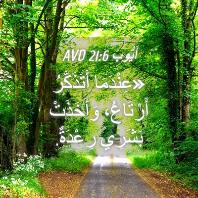 Picture 04 - أَيُّوبَ 21:6 AVD - «عِنْدَمَا أَتَذَكَّرُ - Bible Verse Picture