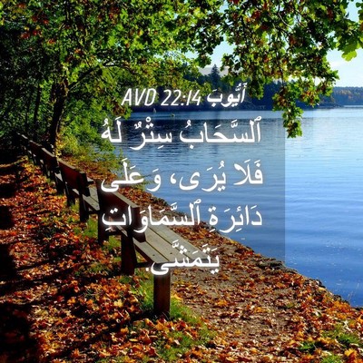 Picture 04 - أَيُّوبَ 22:14 AVD - ٱلسَّحَابُ سِتْرٌ لَهُ - Bible Verse Picture