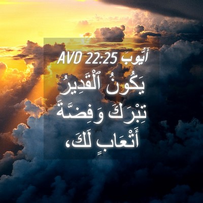 Picture 04 - أَيُّوبَ 22:25 AVD - يَكُونُ ٱلْقَدِيرُ - Bible Verse Picture