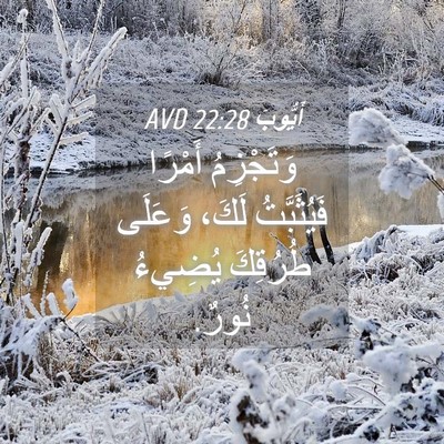 Picture 04 - أَيُّوبَ 22:28 AVD - وَتَجْزِمُ أَمْرًا - Bible Verse Picture
