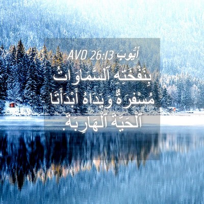 Picture 04 - أَيُّوبَ 26:13 AVD - بِنَفْخَتِهِ - Bible Verse Picture