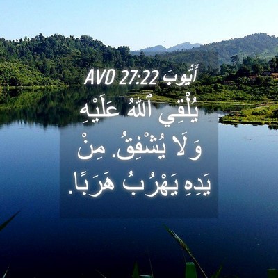 Picture 04 - أَيُّوبَ 27:22 AVD - يُلْقِي ٱللهُ عَلَيْهِ - Bible Verse Picture