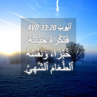 Picture 04 - أَيُّوبَ 33:20 AVD - فَتَكْرَهُ حَيَاتُهُ - Bible Verse Picture