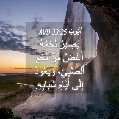 Picture 04 - أَيُّوبَ 33:25 AVD - يَصِيرُ لَحْمُهُ أَغَضَّ - Bible Verse Picture