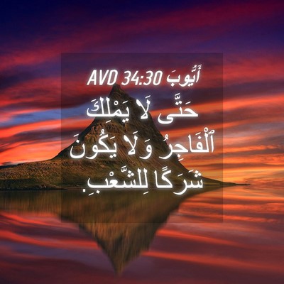 Picture 04 - أَيُّوبَ 34:30 AVD - حَتَّى لَا يَمْلِكَ - Bible Verse Picture