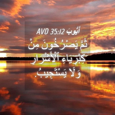 Picture 04 - أَيُّوبَ 35:12 AVD - ثَمَّ يَصْرُخُونَ مِنْ - Bible Verse Picture