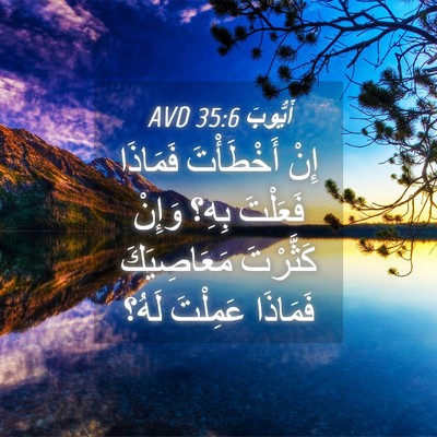 Picture 04 - أَيُّوبَ 35:6 AVD - إِنْ أَخْطَأْتَ فَمَاذَا - Bible Verse Picture