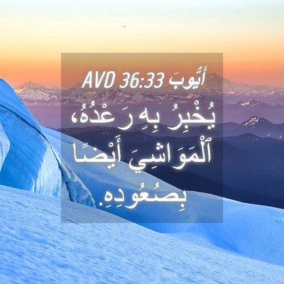 Picture 04 - أَيُّوبَ 36:33 AVD - يُخْبِرُ بِهِ رَعْدُهُ، - Bible Verse Picture