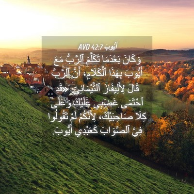 Picture 04 - أَيُّوبَ 42:7 AVD - وَكَانَ بَعْدَمَا - Bible Verse Picture