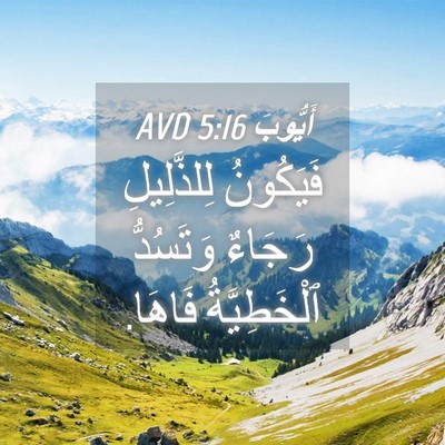 Picture 04 - أَيُّوبَ 5:16 AVD - فَيَكُونُ لِلذَّلِيلِ - Bible Verse Picture