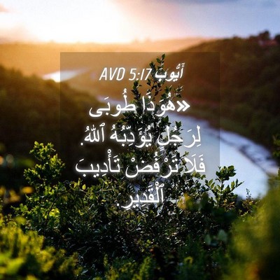 Picture 04 - أَيُّوبَ 5:17 AVD - «هُوَذَا طُوبَى لِرَجُلٍ - Bible Verse Picture