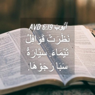 Picture 04 - أَيُّوبَ 6:19 AVD - نَظَرَتْ قَوَافِلُ - Bible Verse Picture