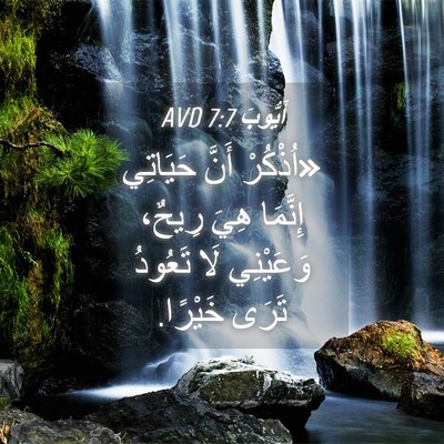 Picture 04 - أَيُّوبَ 7:7 AVD - «اُذْكُرْ أَنَّ حَيَاتِي - Bible Verse Picture