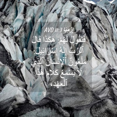 Picture 04 - إِرْمِيَا 11:3 AVD - فَتَقُولُ لَهُمْ: هَكَذَا - Bible Verse Picture