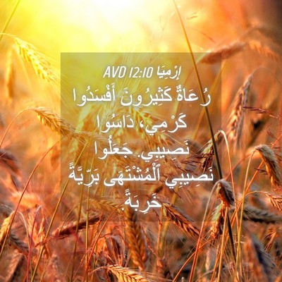 Picture 04 - إِرْمِيَا 12:10 AVD - رُعَاةٌ كَثِيرُونَ - Bible Verse Picture