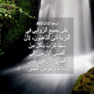 Picture 04 - إِرْمِيَا 12:12 AVD - عَلَى جَمِيعِ ٱلرَّوَابِي - Bible Verse Picture