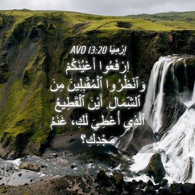 Picture 04 - إِرْمِيَا 13:20 AVD - اِرْفَعُوا أَعْيُنَكُمْ - Bible Verse Picture