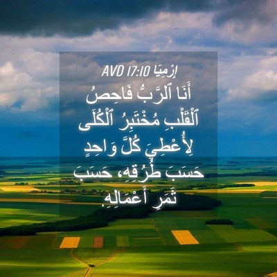Picture 04 - إِرْمِيَا 17:10 AVD - أَنَا ٱلرَّبُّ فَاحِصُ - Bible Verse Picture