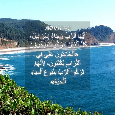 Picture 04 - إِرْمِيَا 17:13 AVD - أَيُّهَا ٱلرَّبُّ رَجَاءُ - Bible Verse Picture