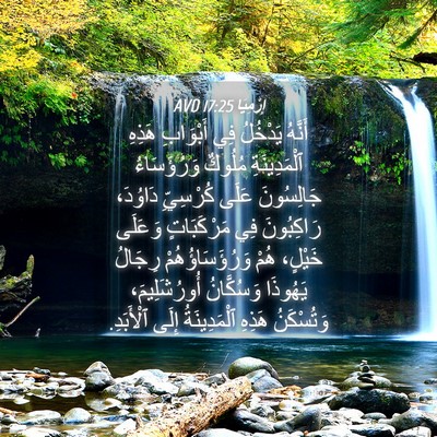 Picture 04 - إِرْمِيَا 17:25 AVD - أَنَّهُ يَدْخُلُ فِي - Bible Verse Picture
