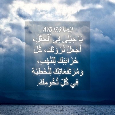 Picture 04 - إِرْمِيَا 17:3 AVD - يَا جَبَلِي فِي ٱلْحَقْلِ، - Bible Verse Picture