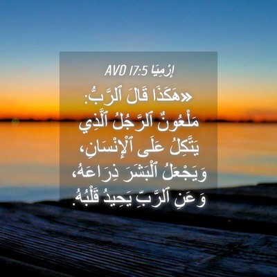Picture 04 - إِرْمِيَا 17:5 AVD - «هَكَذَا قَالَ ٱلرَّبُّ: - Bible Verse Picture