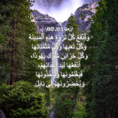 Picture 04 - إِرْمِيَا 20:5 AVD - وَأَدْفَعُ كُلَّ ثَرْوَةِ - Bible Verse Picture