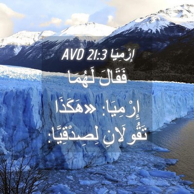 Picture 04 - إِرْمِيَا 21:3 AVD - فَقَالَ لَهُمَا إِرْمِيَا: - Bible Verse Picture