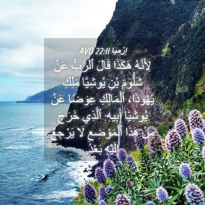 Picture 04 - إِرْمِيَا 22:11 AVD - لِأَنَّهُ هَكَذَا قَالَ - Bible Verse Picture