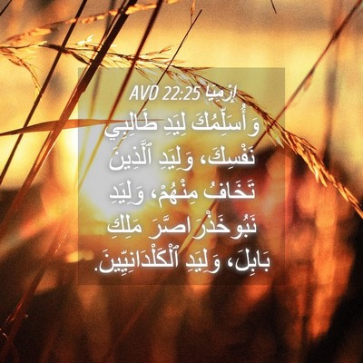Picture 04 - إِرْمِيَا 22:25 AVD - وَأُسَلِّمُكَ لِيَدِ - Bible Verse Picture