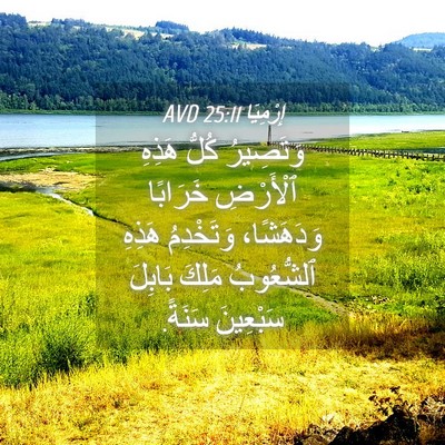 Picture 04 - إِرْمِيَا 25:11 AVD - وَتَصِيرُ كُلُّ هَذِهِ - Bible Verse Picture