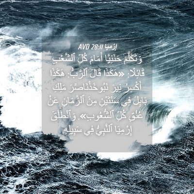 Picture 04 - إِرْمِيَا 28:11 AVD - وَتَكَلَّمَ حَنَنِيَّا - Bible Verse Picture