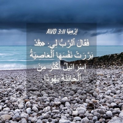 Picture 04 - إِرْمِيَا 3:11 AVD - فَقَالَ ٱلرَّبُّ لِي: - Bible Verse Picture
