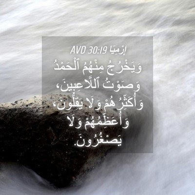 Picture 04 - إِرْمِيَا 30:19 AVD - وَيَخْرُجُ مِنْهُمُ - Bible Verse Picture