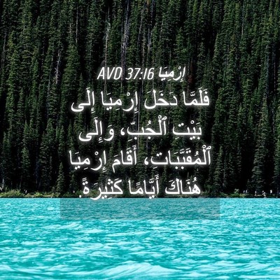 Picture 04 - إِرْمِيَا 37:16 AVD - فَلَمَّا دَخَلَ إِرْمِيَا - Bible Verse Picture