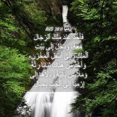 Picture 04 - إِرْمِيَا 38:11 AVD - فَأَخَذَ عَبْدَ مَلِكُ - Bible Verse Picture
