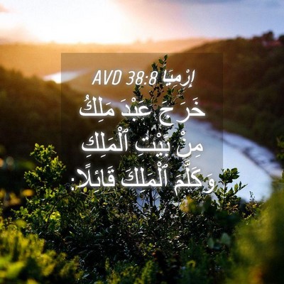 Picture 04 - إِرْمِيَا 38:8 AVD - خَرَجَ عَبْدَ مَلِكُ مِنْ - Bible Verse Picture